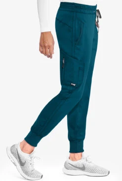 Grey's Anatomy™ By Barco Kira Women's 5-Pocket Double Cargo Knit Cuff Jogger Scrub Pants -Clinic Love Style GA534 BAHAM 5