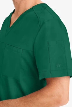 Healing Hands Purple Label Justin Men's 1-Pocket STRETCH V-Neck Scrub Top -Clinic Love Style HE2330 HUNTE 3 HV