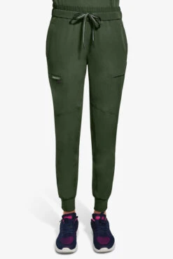 Healing Hands 360 Naya Women's 6-Pocket STRETCH Elastic Jogger Drawstring Scrub Pants - Petite