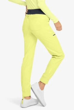 Heartsoul Break On Through Women's 6-Pocket STRETCH Elastic Cuff Jogger Scrub Pants - Petite -Clinic Love Style HL031 FADUP 4