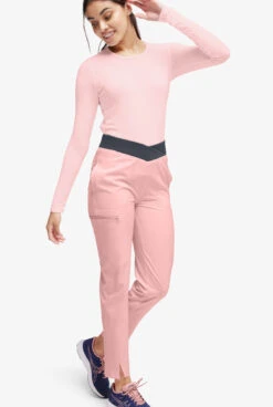 Heartsoul Break On Through Tinker Bell Women's 5-Pocket STRETCH Packable Cross Waistband Scrub Pants -Clinic Love Style HL293 PICLP 4