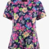 Koi Basics Hono & Hibiscus Floral Women's 2-Pocket STRETCH V-Neck Print Scrub Top