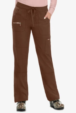Koi Lite™ Limited Edition Peace Women's 6-Pocket Drawstring Scrub Pants - Petite