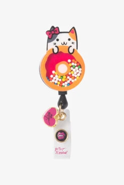 Betsey Johnson Donut Kitty ID Badge Holder