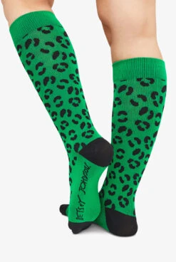 Betsey Johnson Leopard Flora Women's 2-Pack 15-20 MmHg Moderate Compression Socks -Clinic Love Style KB179LFL 5