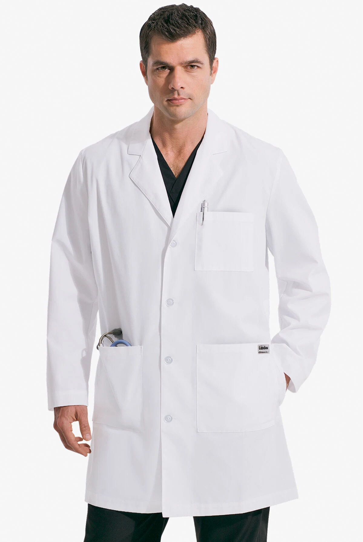 Landau Men's 37" 5-Pocket Lab Coat 3 Landau Men's 37" 5-Pocket Lab Coat - Image 3