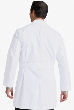 Landau Men's 37" 5-Pocket Lab Coat 7 Landau Men's 37" 5-Pocket Lab Coat -Clinic Love Style L3124WVC WHITE 4