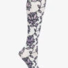 Nurse Mates Lavender Lotus Women's 12-14 MmHg Light Compression Socks