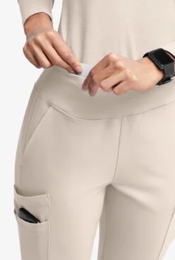 Movement By Butter-Soft Carina Women’s 7-Pocket Skinny Yoga Inspired Scrub Pant - Petite -Clinic Love Style MBS4472 102523 KHSHA 3