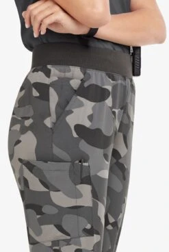 Easy Stretch By Butter-Soft™ Mila Women’s 5-Pocket Knit Waist Jogger Print Scrub Pants -Clinic Love Style PBU287PCL 3