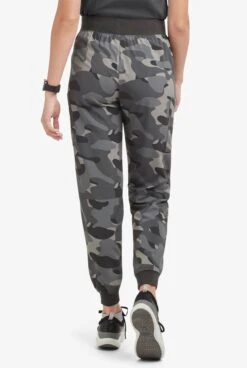 Easy Stretch By Butter-Soft™ Mila Women’s 5-Pocket Knit Waist Jogger Print Scrub Pants -Clinic Love Style PBU287PCL 4