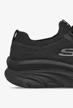 Skechers Work Women's D'Lux Walker Black Athletic Slip On Shoes -Clinic Love Style SK108017BLK BLACK 4