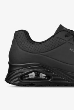 Skechers Work Men's Uno Sutal W/ Skech-Air Athletic Lace Up Shoes -Clinic Love Style SK200054BLK BLACK 4