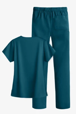 Strictly Scrubs STRETCH Women's 4-Pocket Scrub Set -Clinic Love Style SSS620 CARIB 4