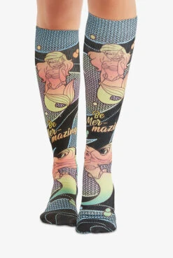 Cherokee Tooniforms Amazing Ariel Women's 8-15 MmHg Light Compression Socks