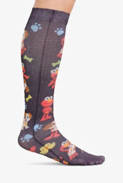 Cherokee Tooniforms Fur Ever Friends Women's 8-15 MmHg Light Compression Socks -Clinic Love Style TNSWFRE 3