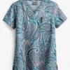 UA Butter-Soft STRETCH Floral Paisley Women's 1-Pocket V-Neck Print Scrub Top