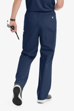 Butter-Soft Core Scrubs By UA™ Unisex 4-Pocket Cargo Drawstring Scrub Pants- New And Improved -Clinic Love Style UA331C NAVY 3