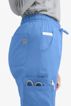 Butter-Soft Core By UA™ Women's 8-Pocket Tapered Leg Scrub Pants - Petite -Clinic Love Style UA379C CEIL 5 HV