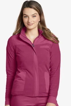 White Cross FIT Women's 3-Pocket Fleece Zip Front Shacket Scrub Jacket -Clinic Love Style WC456 RACOU 3
