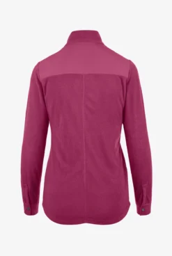 White Cross FIT Women's 3-Pocket Fleece Zip Front Shacket Scrub Jacket -Clinic Love Style WC456 RACOU 4