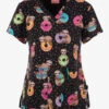 UA Exclusive Zavate Ava Therese Sloth Sweetness Women's 2-Pocket STRETCH V-Neck Print Scrub Top