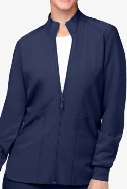 Zavate Ava Therese Women's 2-Pocket STRETCH Zip Front Scrub Jacket