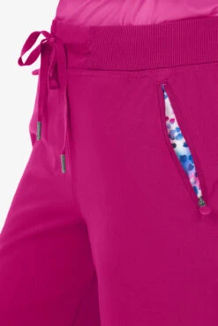 UA Exclusive Bella By Zavate Ivy Women's 5-Pocket STRETCH Drawstring Scrub Pants -Clinic Love Style Z3046 102023 RASPB 3 HV