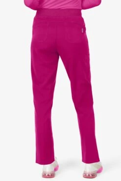 UA Exclusive Bella By Zavate Ivy Women's 5-Pocket STRETCH Drawstring Scrub Pants -Clinic Love Style Z3046 102023 RASPB 4